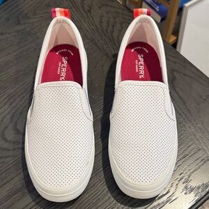 Sperry White Slip-On Sneakers
